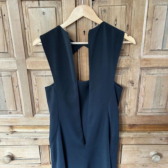 Vintage Sully Bonnelly 6 Black Dress Sleeveless Cutout Chest Cocktail LBD Y2K‎ - Picture 10 of 12